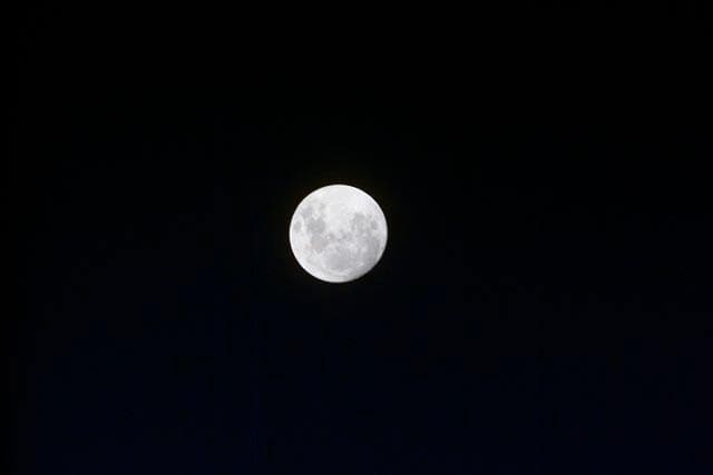 NASA image: Full moon as seen from STS-103 orbiter Discovery.