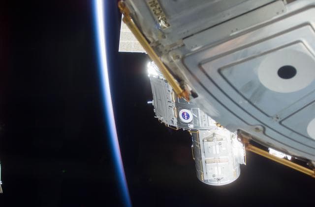 NASA image: Quest airlock maneuvered into position