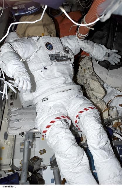 NASA image: EMU on middeck