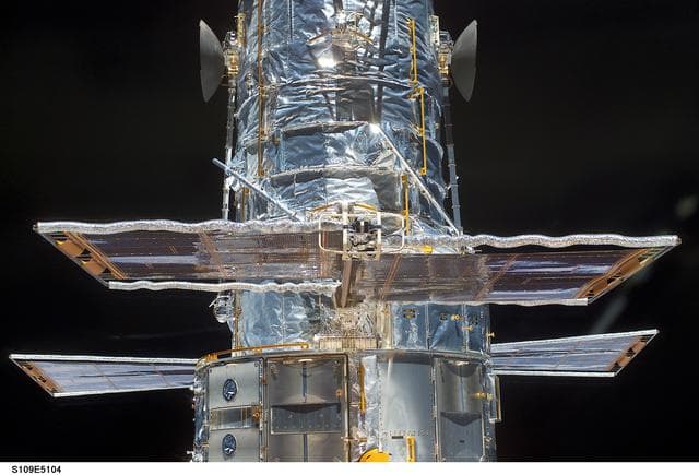 NASA image: -V2 plane on the Hubble Space Telescope
