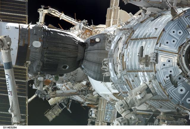NASA image: Approach view of the Nadir side of the ISS