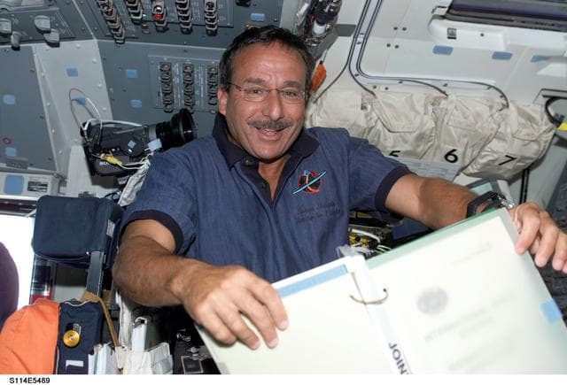 NASA image: Camarda on forward flight deck