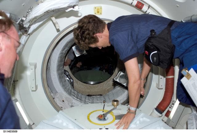 NASA image: Hatch opening