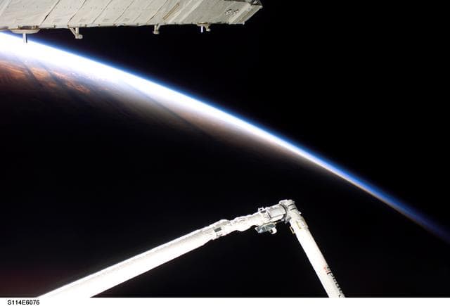 NASA image: Earth's horizon