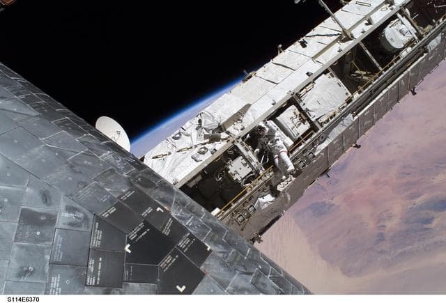 NASA image: P1 truss seen during EVA 3