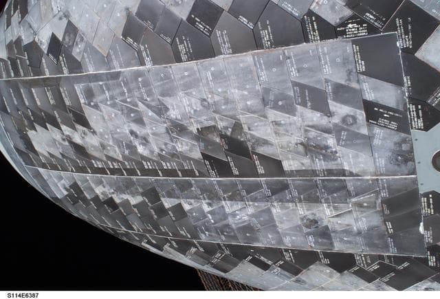 NASA image: Tile survey seen during EVA 3