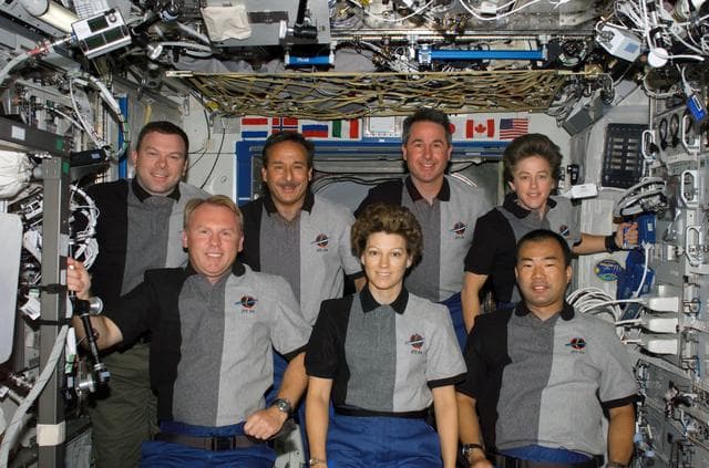 NASA image: STS-114 on-orbit crew portrait
