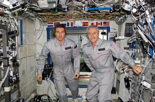 NASA image: Expedition 11 Crew in U.S. Laboratory