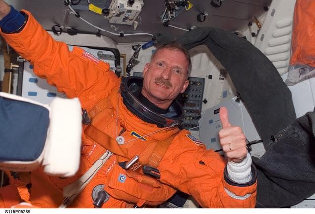 NASA image: STS-115 MS Tanner on Atlantis Middeck