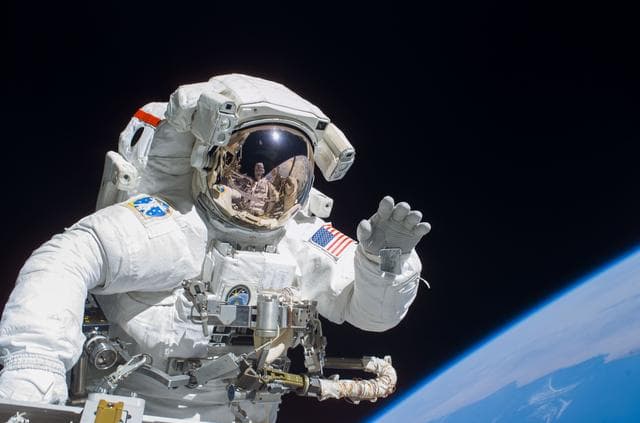 NASA image: Tanner performs first EVA during STS-115 / Expedition 13 joint operations