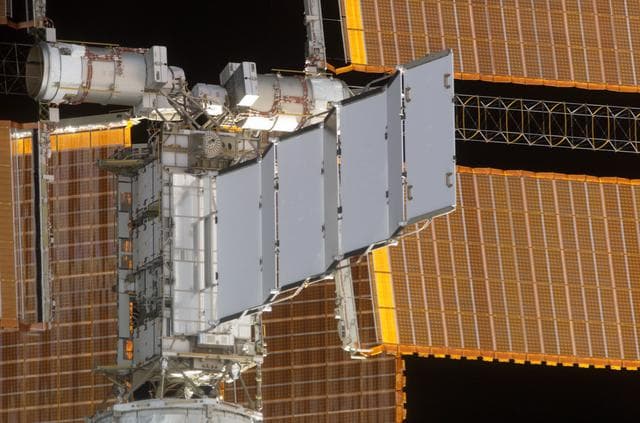 NASA image: Flyaround view of the P4 Truss taken during STS-115