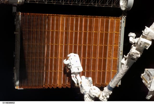 NASA image: STS-116 MS Curbeam,Jr.,during EVA 4