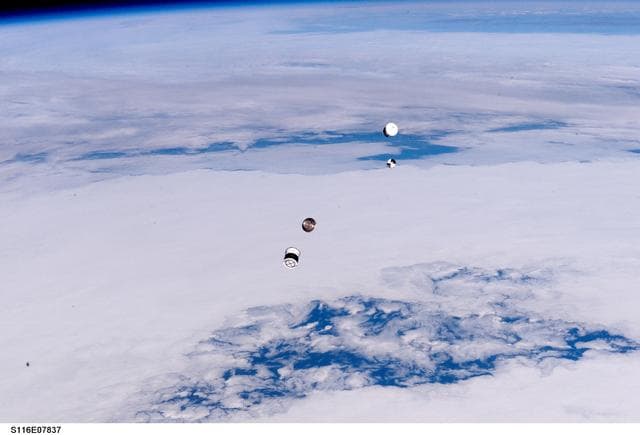 NASA image: DOD Pico-Satellite known as ANDE released from the STS-116 shuttle payload bay