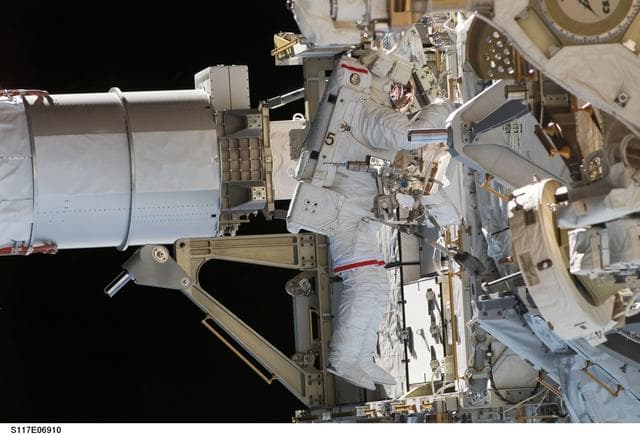 NASA image: Reilly on EVA 1 during STS-117