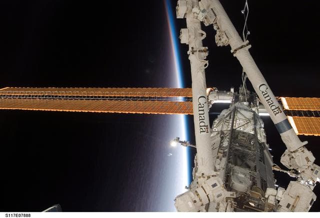 NASA image: S1 and S3 Trusses taken during Joint Operations
