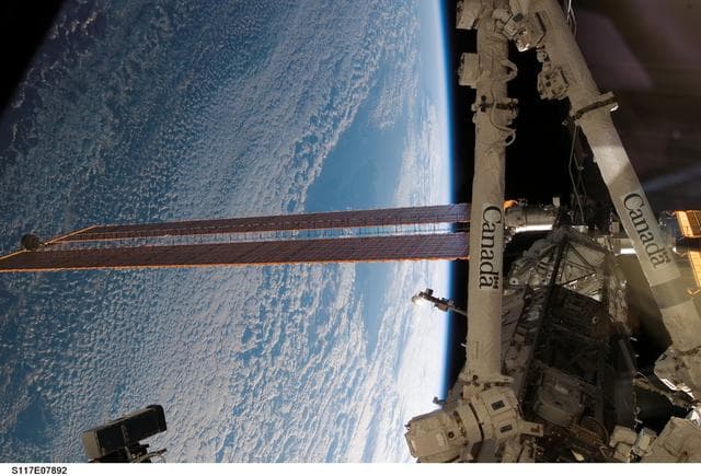 NASA image: S1 and S3 Trusses taken during Joint Operations