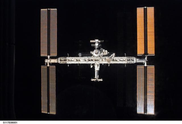 NASA image: STS-117 Space Shuttle Atlantis leaves the ISS