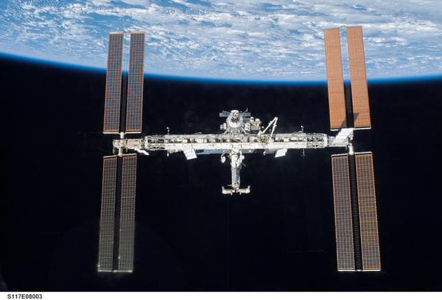 NASA image: STS-117 Space Shuttle Atlantis leaves the ISS
