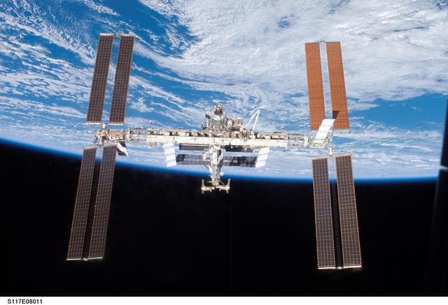 NASA image: STS-117 Space Shuttle Atlantis leaves the ISS