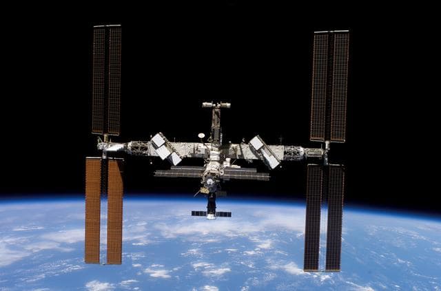 NASA image: STS-117 Space Shuttle Atlantis leaves the ISS