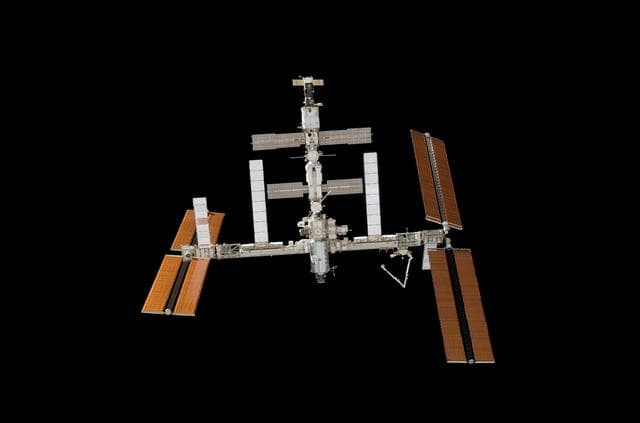 NASA image: View of the ISS taken during STS-118