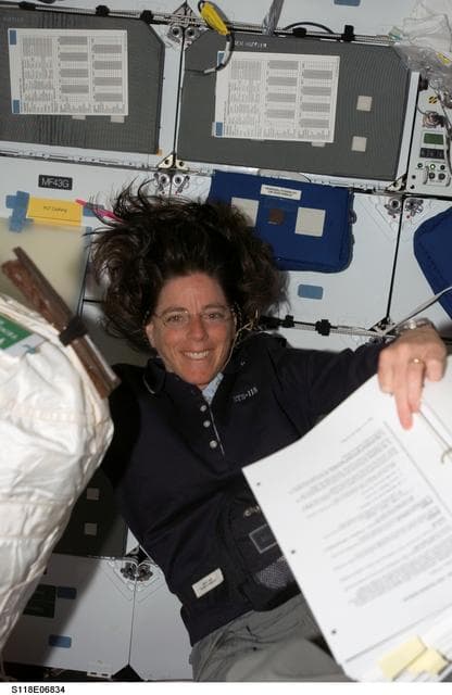 NASA image: View of Morgan in the MDDK of the Shuttle Endeavour during STS-118