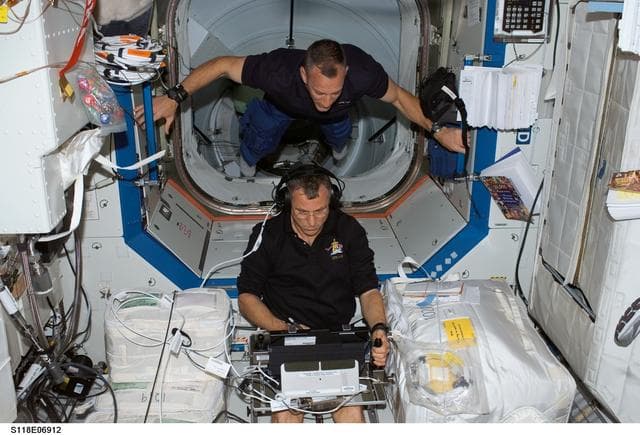 NASA image: View of Williams during the PMDIS Experiment during STS-118/Expedition 15 Joint Operations