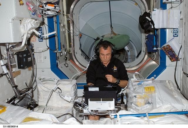 NASA image: View of Williams during the PMDIS Experiment during STS-118/Expedition 15 Joint Operations