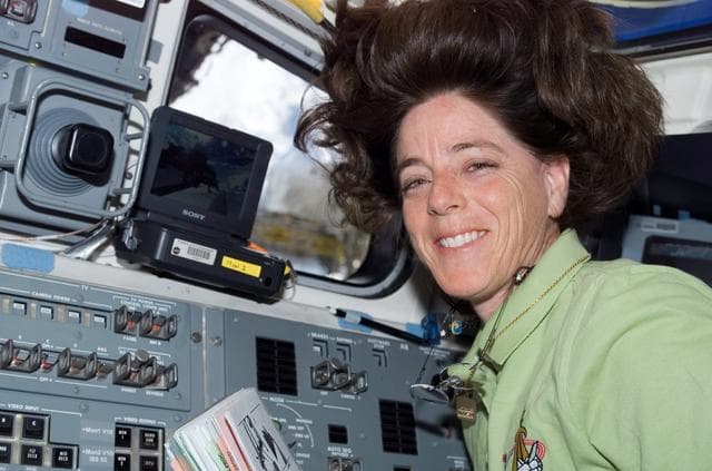 NASA image: View of Morgan working the SRMS during STS-118