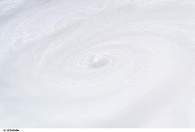 NASA image: View of Hurricane Dean taken by the STS-118 Crew