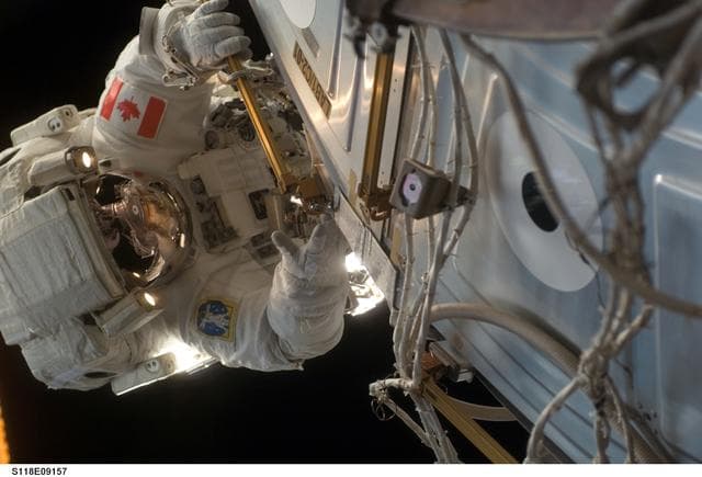 NASA image: View of MS Williams during STS-118/Expedition 15 EVA 4