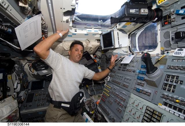 NASA image: Acaba on AFT Flight Deck (FD)