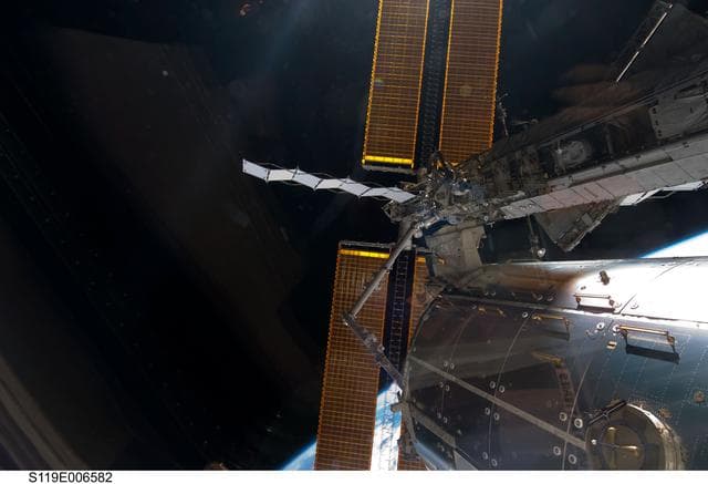 NASA image: Space Station Remote Manipulator System (SSRMS) S6 Truss Relocation OPS