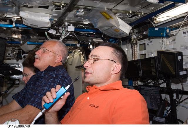 NASA image: Phillips at Robotics Workstation (RWS) in US Laboratory Destiny