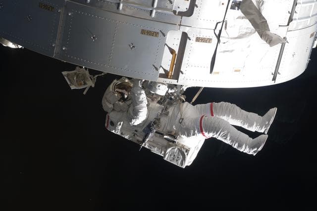 NASA image: STS-119 EVA 2 JLP GPS Antenna Install OPS