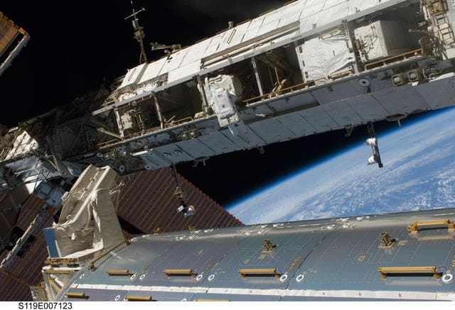 NASA image: STS-119 Extravehicular Activity (EVA) 3 Clean-Up OPS