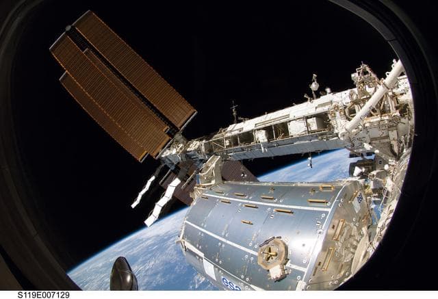 NASA image: STS-119 Extravehicular Activity (EVA) 3 Clean-Up OPS