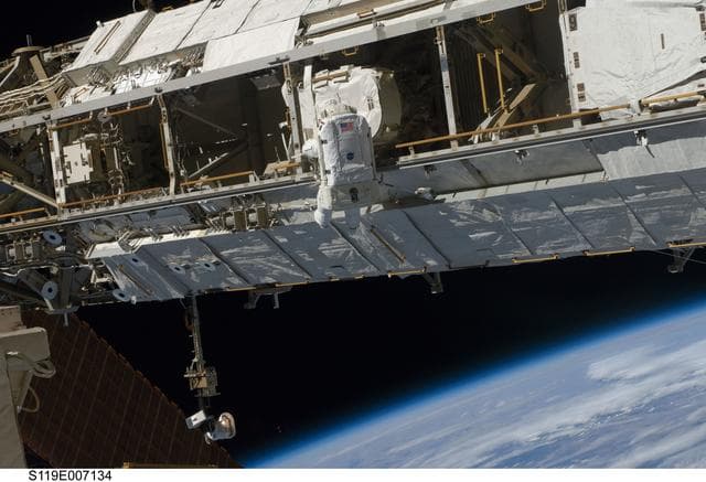 NASA image: STS-119 Extravehicular Activity (EVA) 3 Clean-Up OPS