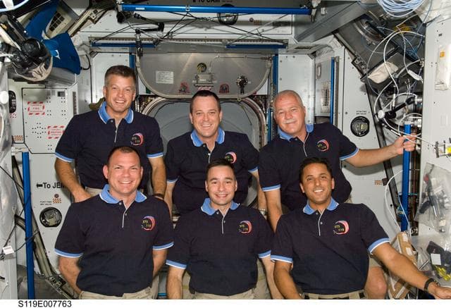 NASA image: STS-119 Group Photo in Node 2 Harmony