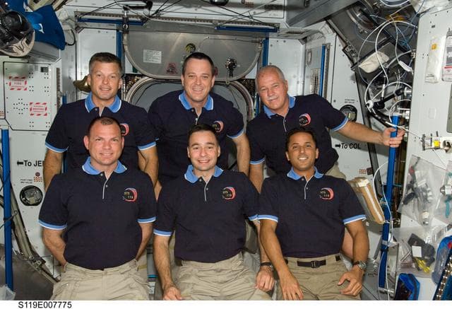 NASA image: STS-119 Group Photo in Node 2 Harmony