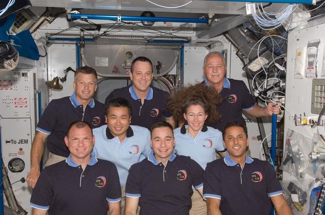 NASA image: STS-119 Group Photo in Node 2 Harmony