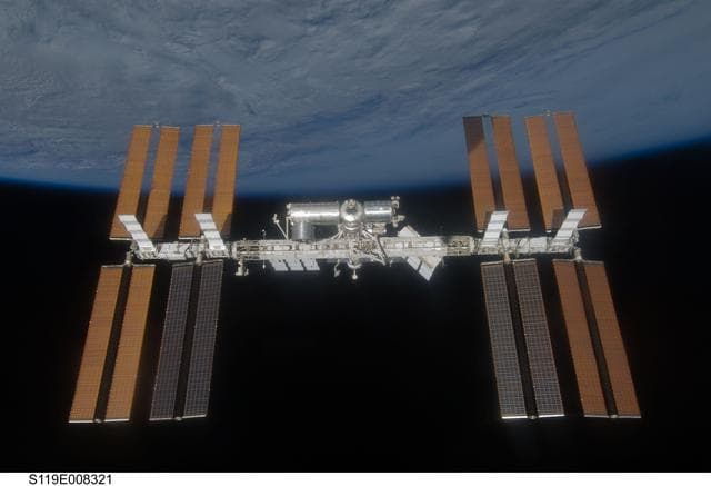 NASA image: ISS Fly around views from STS-119