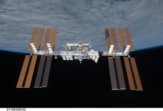 NASA image: ISS Fly around views from STS-119