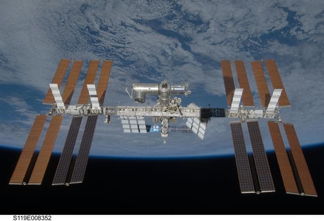 NASA image: ISS Fly around views from STS-119