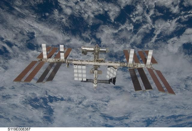 NASA image: ISS Fly around views from STS-119