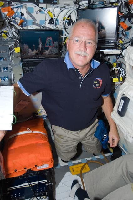 NASA image: Phillips on Flight Deck (FD)