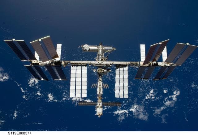 NASA image: ISS Fly around views from STS-119