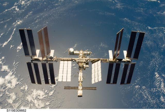 NASA image: ISS Fly around views during STS-119