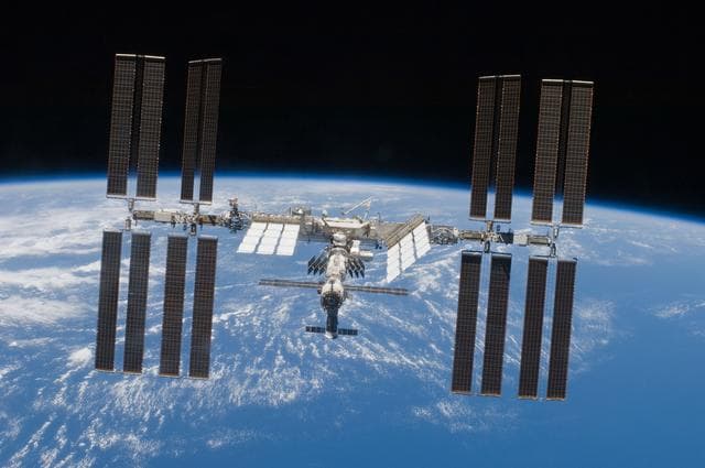 NASA image: ISS Fly around views during STS-119