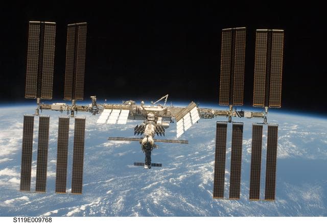 NASA image: ISS Fly around views during STS-119